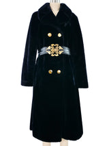 1960s Plush Faux Fur Overcoat Outerwear arcadeshops.com