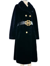 1960s Plush Faux Fur Overcoat Outerwear arcadeshops.com