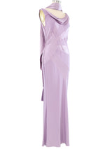 John Galliano Lilac Bias Cut Gown Dress arcadeshops.com