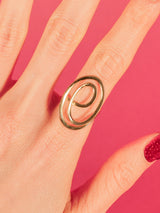 1970s 14k Swirl Ring Fine Jewelry arcadeshops.com