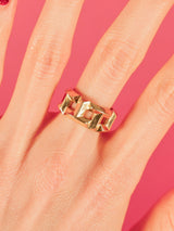 14k Geometric Chainink Ring Fine Jewelry arcadeshops.com