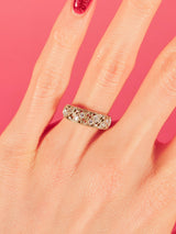1950s 14k Diamond Band Ring Fine Jewelry arcadeshops.com
