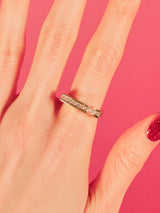 14k Square Band Diamond Ring Fine Jewelry arcadeshops.com