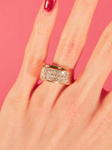 14k Diamond Ribbon Statement Ring Fine Jewelry arcadeshops.com