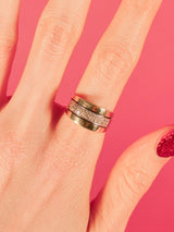14k Gold Crescent And Diamond Ring Fine Jewelry arcadeshops.com