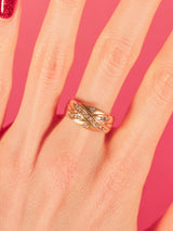 14k Diamond Crossover Ring Fine Jewelry arcadeshops.com