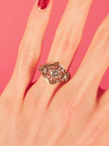 14k Diamond Filigree Ring Fine Jewelry arcadeshops.com