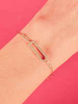 14k Diamond Oval Link Bracelet Fine Jewelry arcadeshops.com