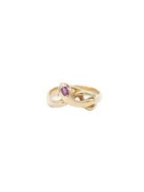 14k Ruby and Diamond Interlocked Serpent Ring Fine Jewelry arcadeshops.com