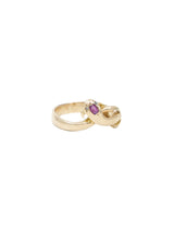 14k Ruby and Diamond Interlocked Serpent Ring Fine Jewelry arcadeshops.com