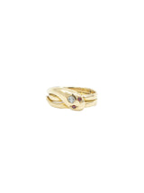 18k Ruby and Diamond Coiled Snake Ring Fine Jewelry arcadeshops.com