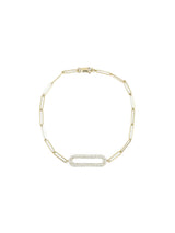 14k Diamond Oval Link Bracelet Fine Jewelry arcadeshops.com