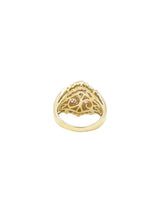 18k Diamond and Sapphire Cluster Ring Fine Jewelry arcadeshops.com