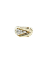 14k Geometric Diamond Signet Ring Fine Jewelry arcadeshops.com