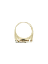 14k Geometric Diamond Signet Ring Fine Jewelry arcadeshops.com