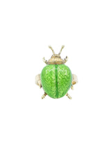 14k Enamel Scarab Ring Fine Jewelry arcadeshops.com