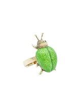 14k Enamel Scarab Ring Fine Jewelry arcadeshops.com