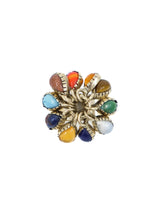 1970s 14k Multistone Charm Ring Fine Jewelry arcadeshops.com