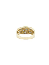 14k Diamond Crossover Ring Fine Jewelry arcadeshops.com