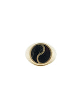 1970s 14k Yin Yang Diver's Ring Fine Jewelry arcadeshops.com