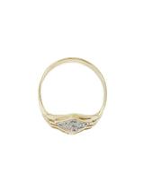 14k Chevron Cutout Diamond Ring Fine Jewelry arcadeshops.com