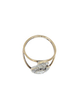 Antique Old Cut Diamond Flame Ring Fine Jewelry arcadeshops.com