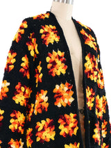 Sunburst Crochet Square Cardigan Top arcadeshops.com