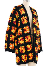 Sunburst Crochet Square Cardigan Top arcadeshops.com