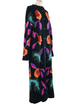 Graphic Intarsia Knit Duster Outerwear arcadeshops.com