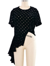 Comme des Garcons Polka Dot Asymmetrical Top Top arcadeshops.com