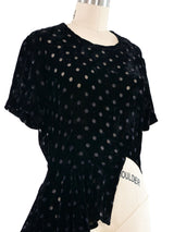 Comme des Garcons Polka Dot Asymmetrical Top Top arcadeshops.com