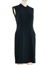 1990s Calvin Klein Collection Sleeveless Wool Dress Dress arcadeshops.com