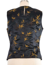 Vivienne Tam Embroidered Satin Top Top arcadeshops.com