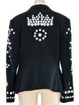 Escada Black Button Embellished Jacket Jacket arcadeshops.com