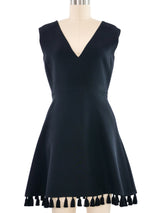 2018 Christian Dior Tassel Trim Dress Dress arcadeshops.com