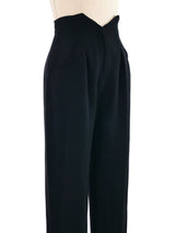 Karl Lagerfeld High Waist Wool Trousers Bottom arcadeshops.com