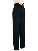 Karl Lagerfeld High Waist Wool Trousers Bottom arcadeshops.com