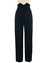 Karl Lagerfeld High Waist Wool Trousers Bottom arcadeshops.com