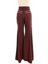 Chloe Zip Accented Trousers Bottom arcadeshops.com