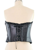 Moschino Leather Bustier Top arcadeshops.com