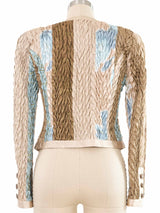 1980s Jeanne Marc Shirred Satin Jacket Jacket arcadeshops.com