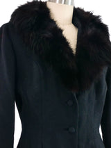 1960s Lilli Ann Fur Collar Wool Jacket Jacket arcadeshops.com