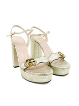Gucci Galassia GG Marmont Platform Sandal, 40 Accessory arcadeshops.com