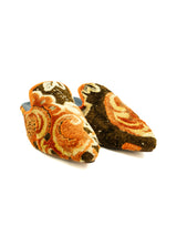 Orange Tapestry Mules, 6 Accessory arcadeshops.com
