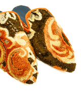 Orange Tapestry Mules, 6 Accessory arcadeshops.com