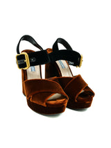 Prada Velvet Platform Heels, 38.5 Accessory arcadeshops.com