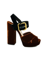 Prada Velvet Platform Heels, 38.5 Accessory arcadeshops.com