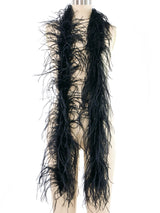 Black Ostrich Feather Boa Accessory arcadeshops.com