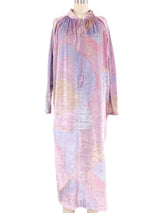 1980s Bill Tice Pastel Velvet Caftan
