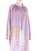 1980s Bill Tice Pastel Velvet Caftan